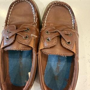 Carter's Brown Moccasin Boat Shoes for Kids
